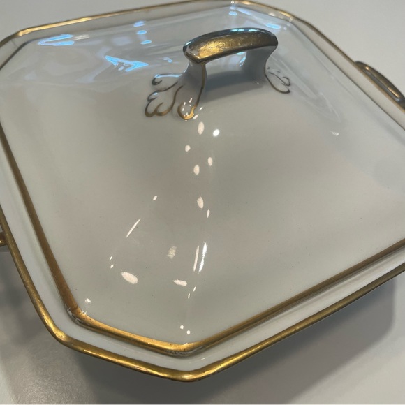 Antique Art Deco J&G Meakin Square Covered Serving Dish - Picture 3 of 6